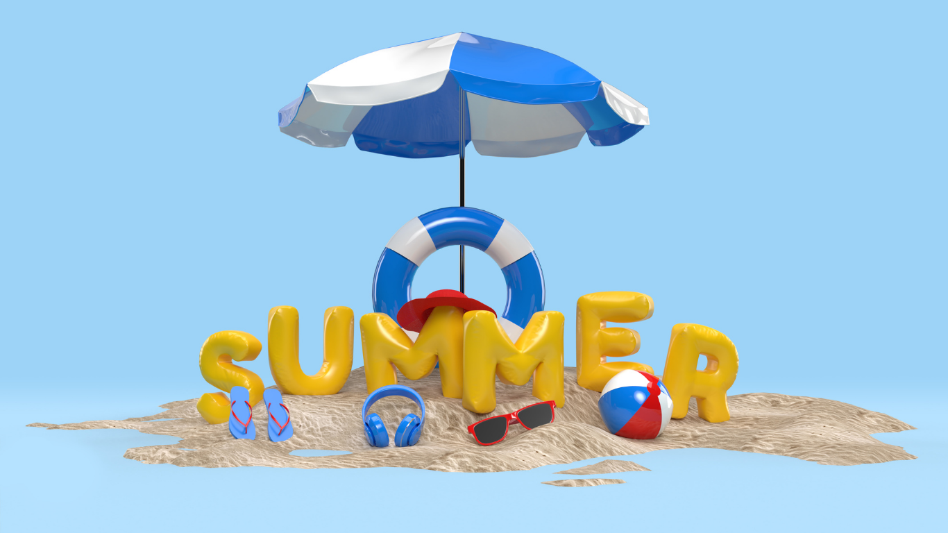 Schriftzug Sommerferien